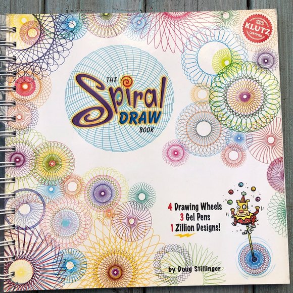 The Spiral Draw Book (Klutz) Spiral-bound - Spirograph Fun (NEW) - Picture 10 of 10